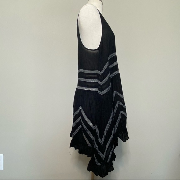 Intimately Free People Black Voile Trapeze Dress, size Small - Picture 9 of 15
